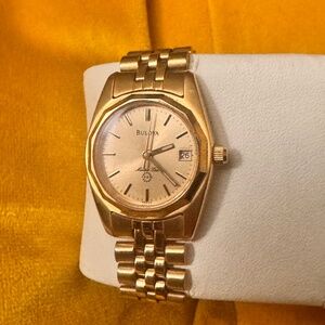 Bulova marine star gold women’s watch